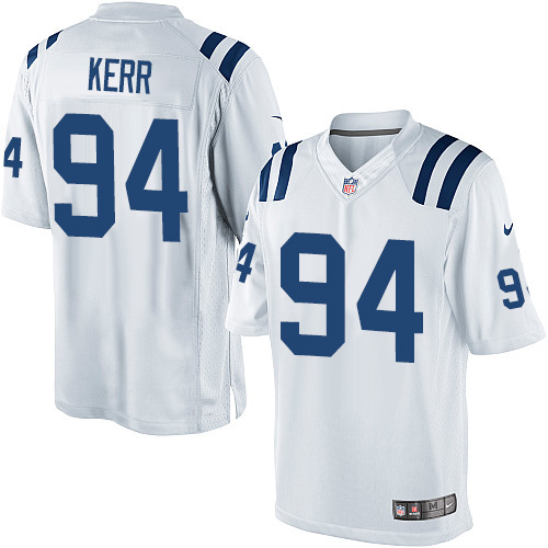 Youth Elite Zach Kerr Nike Jersey White Road - #94 NFL Indianapolis Colts